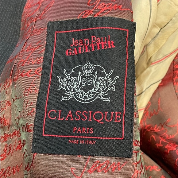 Jean Paul Gaultier Classique Wool Blend Blazer Sport Coat Jacket Pinstripe 10 - Picture 5 of 16